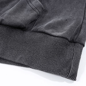 Ventes en gros de sweats à capuche surdimensionnés de qualité supérieure pour hommes, avec effet usé et épaules tombantes - Product Image 4