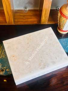 Boîte à bijoux en marbre indien fait main avec incrustations blanches, design magnifique, taille 10x15cm - Product Image 5