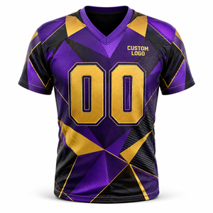 เสื้อฟุตบอลอเมริกันแบบซับลิเมชั่นขายส่ง ผู้ผลิตชุดกีฬาทีมตามสั่ง - Product Image 2