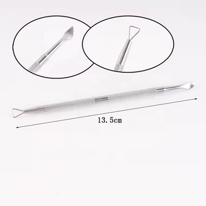 OEM Poussoir à cuticules et outil de manucure double face en acier inoxydable réutilisable, anti-callosités, antidérapant - Product Image 4