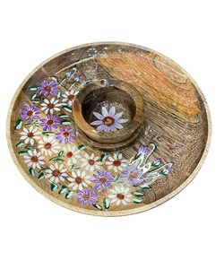 Luxury <b>Decorative</b> Wooden Tray for Sophisticated Interiors Rustic Wooden Printed Tray for Farmhouse Home <b>Decor</b> at cheap price - Product Image 3