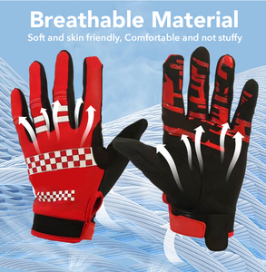 Custom MTB Mountain <b>Bike</b> Gloves Full <b>Finger</b> Breathable Touchscreen Hook & Loop Closure Unisex All Seasons Protective - Product Image 1