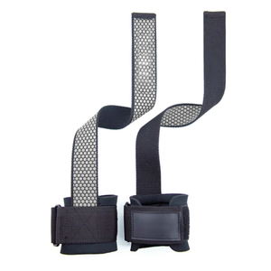 New Arrival Standard Power <b>Straps</b> Black Neoprene Power <b>Straps</b> Non-Slip Wrist Support <b>for</b> Deadlifts Power <b>Straps</b> <b>Lifting</b> Body - Product Image 4