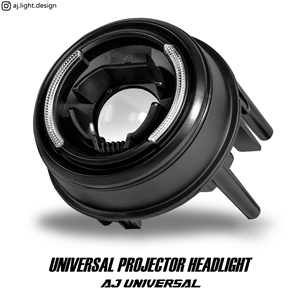 Faro Universal para Motocicleta MONKEY con DRL, Lente de Pesca, Luz Alta/Baja de 35W, Diseño AJ LIGHT, Actualización de Iluminación - Product Image 1
