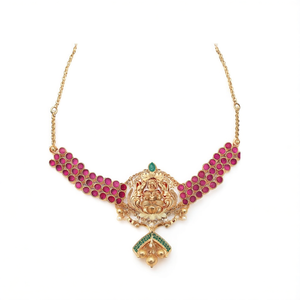 <b>Ruby</b> Kemp Choker <b>Necklace</b>-Fashion Jewelry Set - Product Image 2