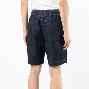 Shorts Jogger Homme Personnalisés en Molleton Français Délavé Effet Usé avec Cordon de Serrage et Motif Uni Style Décontracté - Product Image 2