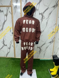 Chándal con Capucha Estampado Fear Nobody, Unisex, Ropa Casual, Manga Larga, Cintura Elástica, 100% Algodón, Transpirable, Ligero, Ropa Urbana - Product Image 2