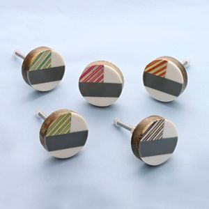 Boutons en résine faits à la main, boutons en bois et résine, boutons de meuble en résine, boutons de tiroir en résine, boutons en bois, prix de gros direct usine - Product Image 2