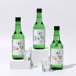 [So1ne Company] Soju ARYEON bouteille verte, liqueur coréenne aromatisée 360ml, spiritueux aux fruits, alcool filtré au charbon de bambou - Product Image 2
