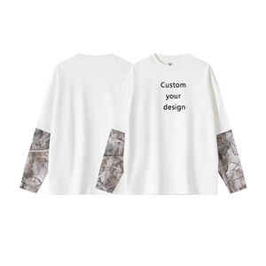 Camiseta de Manga Larga Extra Grande de Doble Capa Personalizada, Camiseta de Camuflaje con Estampado Personalizado para Hombre - Product Image 5