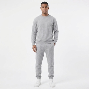 Custom Green Men's Casual Breathable <b>Lightweight</b> <b>Hoodie</b> Cargo Jogger Tracksuit Set Screen Printed Cotton Fleece Training Leisure - Product Image 1