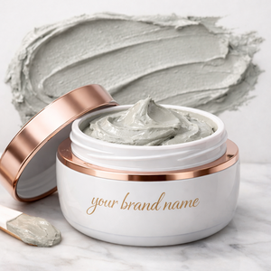 Masque facial nettoyant en profondeur à l'argile naturelle pour l'élimination de l'acné, le contrôle du sébum et le resserrement des pores, marque privée, soin détoxifiant pour la peau, vente en gros - Product Image 1