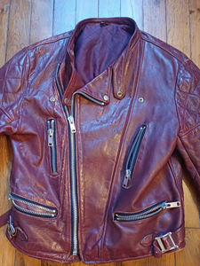 Blouson en cuir véritable pour homme, style Cafe racer, confectionné sur mesure, qualité export d'usine, coupe classique premium. - Product Image 2