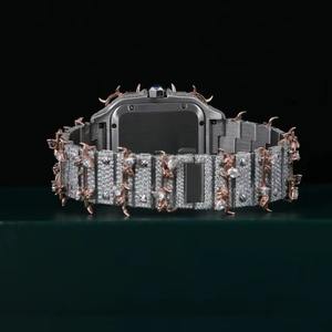 Reloj de Lujo con Diamantes, Reloj de Acero Inoxidable con Incrustaciones de Diamantes, Los Mejores Relojes Automáticos de Marca para Hombre a Precio de Mayoreo - Product Image 5