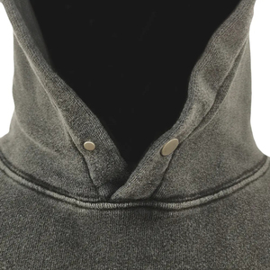 Sweats à capuche unis délavés à l'acide, grande taille, poids lourd, pour hommes, modèle 2026, en vente - Product Image 4