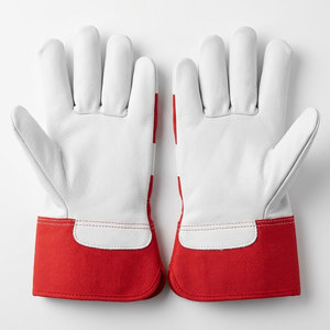 Guantes de Seguridad de Cuero de Oveja Resistentes, Cómodos y Resistentes a la Abrasión, Guantes de Algodón para Protección Personal en el Trabajo - Product Image 2