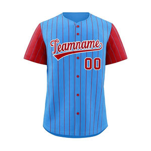 Conjunto de Camiseta y Pantalones Cortos de Béisbol a Rayas Personalizados, Uniforme de Equipo, Ropa Deportiva OEM Antibacteriana - Product Image 3