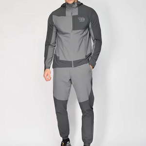 Conjunto Deportivo Informal de Invierno para Hombre, Ecológico, con Capucha y Cordón Ajustable, Transpirable, 100% Algodón, Ligero, para Fitness - Product Image 1