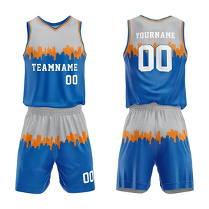 Vêtements de sport personnalisés pour hommes, ensemble maillot et short de basket-ball, respirant, grande taille, vente en gros pour équipes - Product Image 4