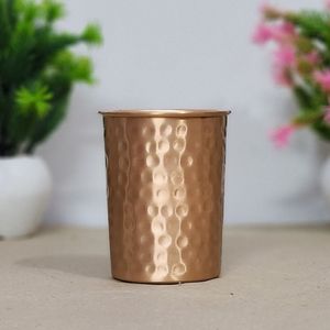Gobelet à cocktail en cuivre martelé à la main, tasse à boire en métal avec ensemble de verres à mélanger hauts pour bar, restaurant, service de boissons à domicile - Product Image 5