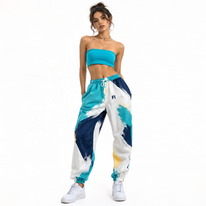 Pantalon de jogging homme coupe slim à jambe large évasée, imprimé numérique par transfert thermique sur nylon, très demandé - Product Image 6