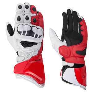 Gants de course pour moto et motocross, logo personnalisé, cuir véritable, gants de moto à doigts entiers - Product Image 4