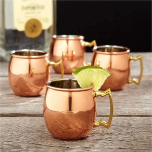 Ensemble de tasses Moscow Mule en cuivre martelé pur, tasses en cuivre massif avec revêtement alimentaire, tasse en cuivre Moscow Mule pour bar, vaisselle, cadeau - Product Image 2