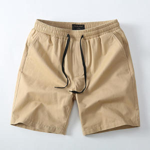 Nouveaux shorts d'été mi-longs à cordon de serrage pour hommes, décontractés, amples, de sport, couleur unie, longueur genou, vente en gros - Product Image 6