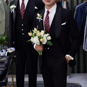 Ensemble de costumes classiques pour hommes, costumes de mariage de luxe en gros pour hommes - Product Image 6