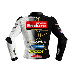 Fabio Di Giannantonio MotoCP Mens Leather2026 <b>Racing</b> <b>Jacket</b>/Chaquetta Made To Measure Motorbike Riding Gear with CE Level 2 - Product Image 2