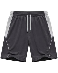 ชุดเสื้อยืดกีฬาและกางเกงขาสั้นสีเทาเข้มและสีเทาอ่อนสำหรับผู้ชาย ระบายอากาศได้ดี แห้งเร็ว เหมาะสำหรับออกกำลังกาย วิ่ง และฝึกซ้อม - Product Image 3