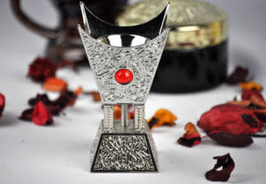 Juego de Quemadores de Incienso de Latón Dorado, Diseño Árabe, Hecho a Mano, Quemador de Bakhoor, Decoración del Hogar, Hecho en India - Product Image 5