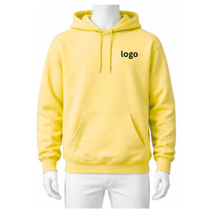 Servicio OEM al por Mayor, Sudadera con Capucha de Invierno 100% Algodón, 340 GSM, Tejido de Punto, Unisex, con Cordón Ajustable, Corte Regular, Impresión de Logotipo Personalizado, Teñido Liso - Product Image 2