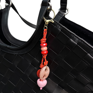 Llavero Colgante con Diseño Artístico Sencillo Europeo y Americano, Adorno de Bolso con Hebilla de Nariz de Cerdo y Estrella de Cuentas - Product Image 2