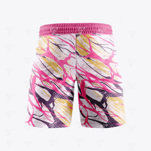 กางเกงขาสั้นชายหาดทรงฮิปสเตอร์เอวยางยืดพิมพ์ลายแบบรีดร้อน ป้องกันรอยยับ มีกระเป๋าข้าง - Product Image 2