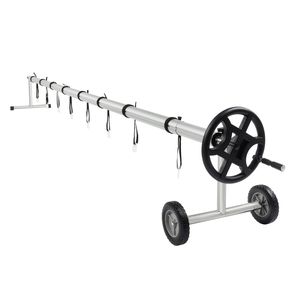 Avvolgitore per Copertura Solare in Alluminio da 18 Piedi per Piscine Fuori Terra, Facile Installazione, Uso Interno/Esterno - Product Image 6