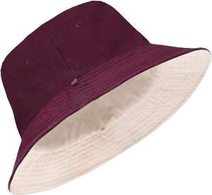 Sombrero de Pescador Ligero de Poliéster Unisex, Gorra de Verano para el Sol, Color Sólido, Bordado para Playa y Aire Libre, para Adultos - Product Image 1