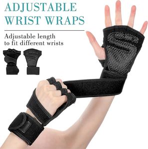 Customized Logo Weightlifting Sports Workout <b>Gloves</b> with Wrist Support <b>Weight</b> Lifting <b>Gloves</b> for Gym Palm Protection Cycling - Product Image 4