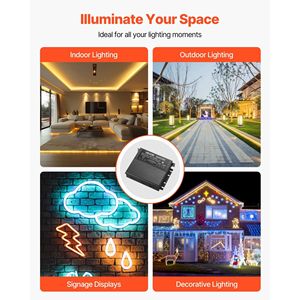 60W 24V Driver LED dimmerabile AC a DC trasformatore di alimentazione a tensione costante - Product Image 5