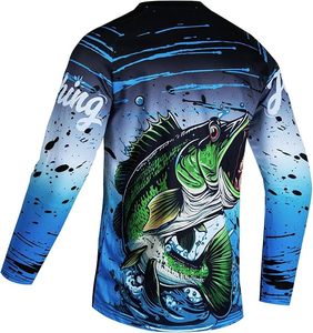 Chemise de pêche respirante anti-transpiration de haute qualité avec protection UV UPF 50+, manches longues, écologique, antibactérienne et performante - Product Image 5