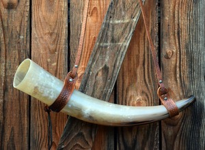 Shofar de Cuerno de Carnero Natural Hecho a Mano, Instrumento Religioso Judío Tradicional, Trompeta de Cuerno de Oveja Pulido - Product Image 3