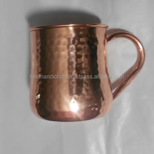 Tasse de Mule de moscou en tonneau de cuivre gaufré avec finition polie brillante fabricant et exportation de l'inde - Product Image 3