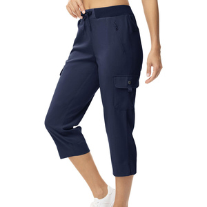 Pantalones Capri Cargo para Mujer, Ligeros, Corte Holgado, 3/4 de Longitud, Deportivos, Transpirables, con Múltiples Bolsillos - Product Image 3