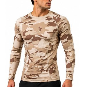 Active Performance Rash Guard for Men Long Sleeve <b>Compression</b> <b>Shirt</b> with Breathable Stretch Fabric for Sports Training - Product Image 4