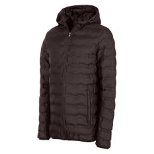 Men's Hooded Puffer Jacket Thick Warm Winter Coat Zipper Closure Solid Color Casual Style Windproof Polyester <b>Wadding</b> - Product Image 4