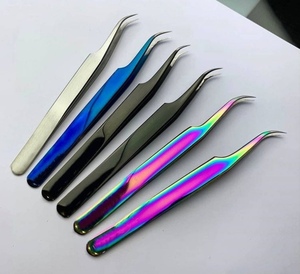 Pinzas Profesionales para Pestañas de Fibra de Acero Inoxidable FindLove, Alta Calidad, Precisión, Punta Suave de 10 mm, Pinzas Duraderas para Pestañas en Racimo - Product Image 4