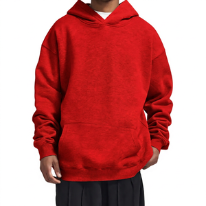 Streetwear Custom Embroidered Heavyweight 500 Gsm Drop Shoulder Hoodie Blank 100% Cotton Oversized High Quality Windproof - Product Image 5