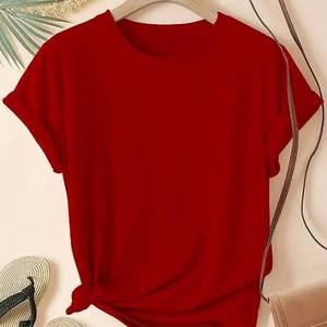Camiseta Oficial STELLAR, Informal, Holgada, Transpirable, de Punto, con Cuello Redondo y Logotipo, Nueva Colección Primavera Verano, Manga Corta para Mujer - Product Image 1