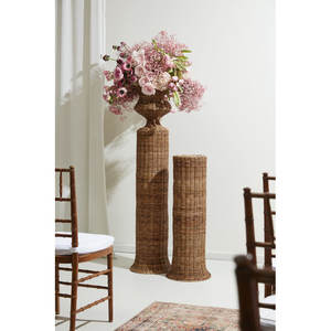 Urna de Ratán DreamCraft 12x14 Pulgadas, Hecha en Vietnam, Elegante Accesorio de Decoración para el Hogar - Product Image 2