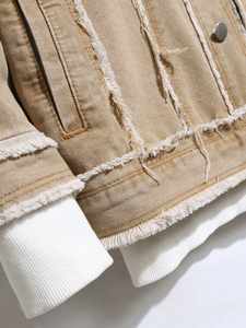 Chaqueta de Mezclilla de Algodón para Hombre OEM, Estilo Oversize, Ecológica y Transpirable, con Botones al Frente, Tendencia 2026 para Looks Casuales y Festivos - Product Image 5